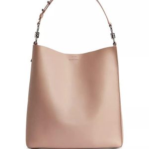 Captain light brown leather tote bag for women