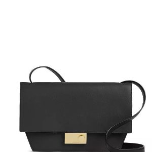 Harley small black leather shoulder bag for women
