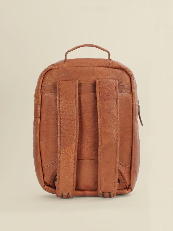 Patrick vintage brown leather backpack bag for men - Image 3