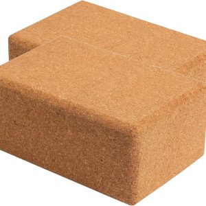 Posh Classy Non-Slip Natural Cork Yoga Blocks Lightweight & Durable