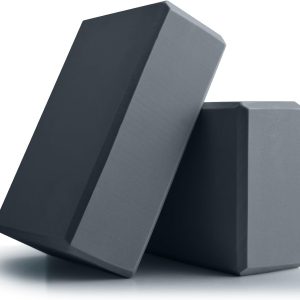 Posh Classy Yoga Blocks 2 Pcs, 9"x6"x3" Yoga Brick Foam Blocks EVA Foam Block